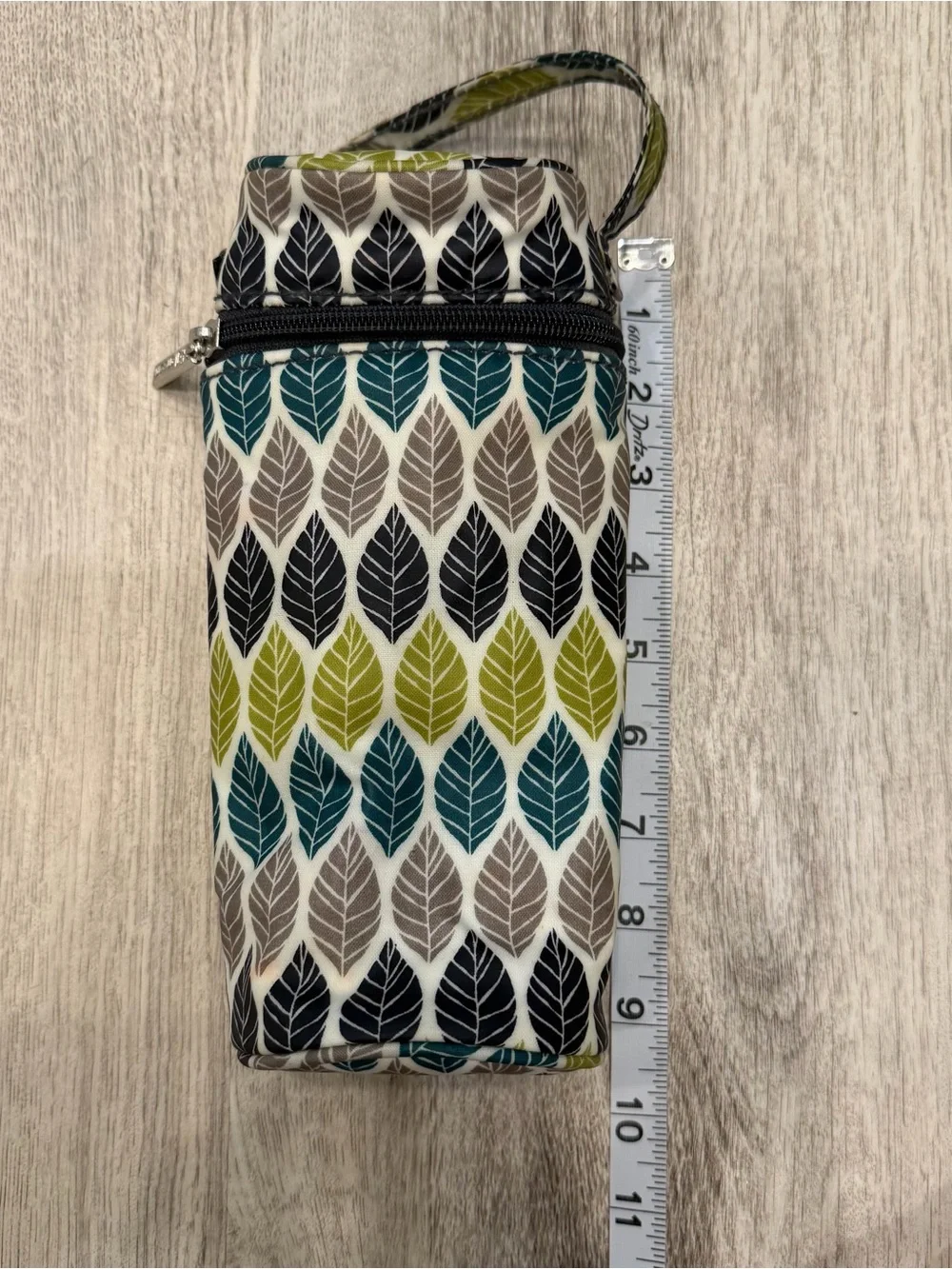 Kalencom Insulated Leaf Print Bottle Bag Carrier‎
